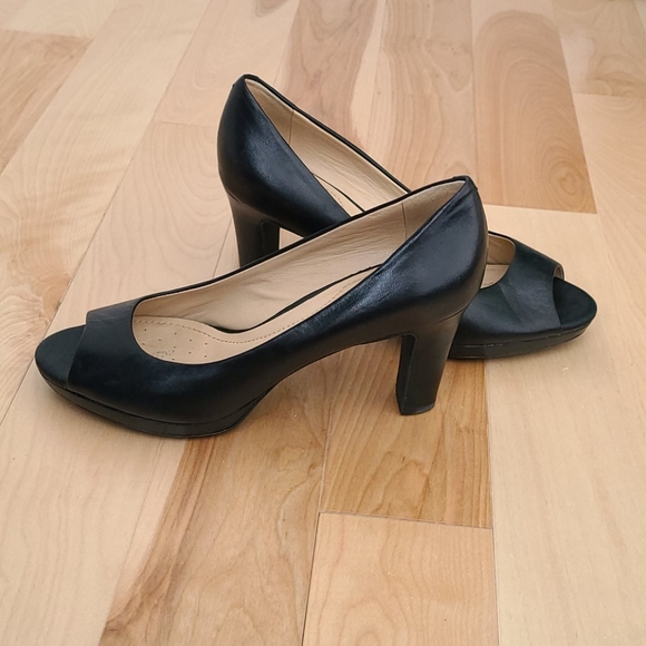 Geox Respira peep toe leather shoes - Picture 4 of 5